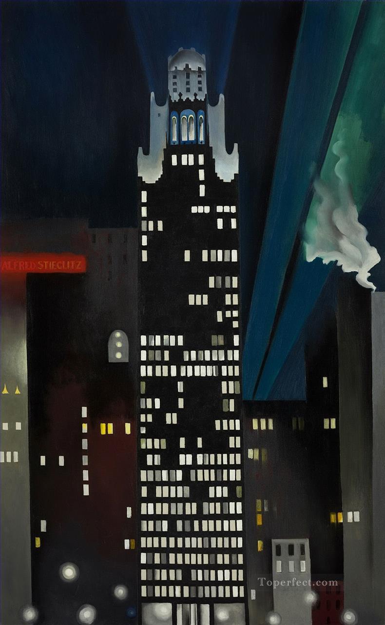 ラジエーター 建物 夜 ニューヨーク ジョージア オキーフ アメリカのモダニズム 精密主義油絵